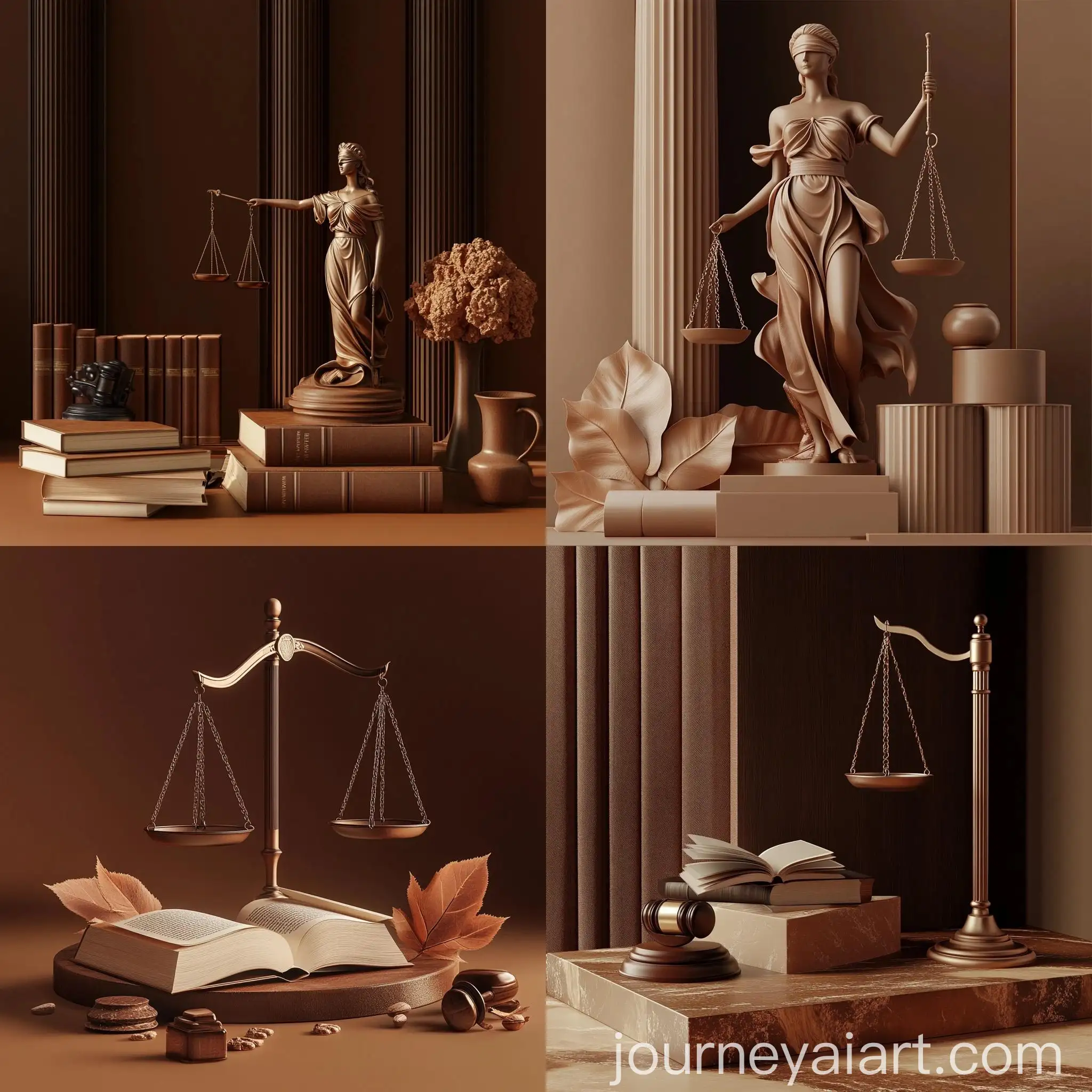 Expertise-in-Law-Website-Representation-3D-Art-Direction-with-Brown-Shades