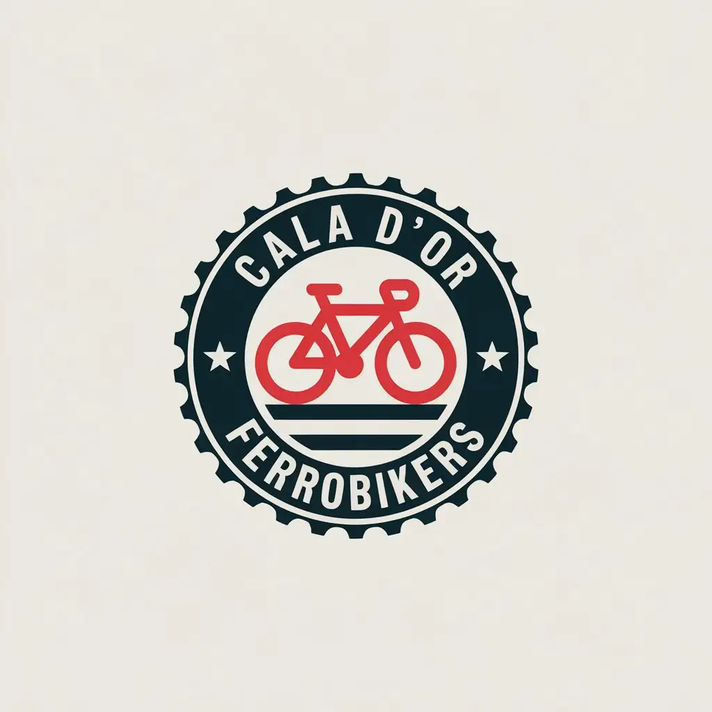 LOGO-Design-For-CALA-DOR-FERROBIKERS-Bicycle-Club-Logo-in-Predominantly-Red-with-Initials