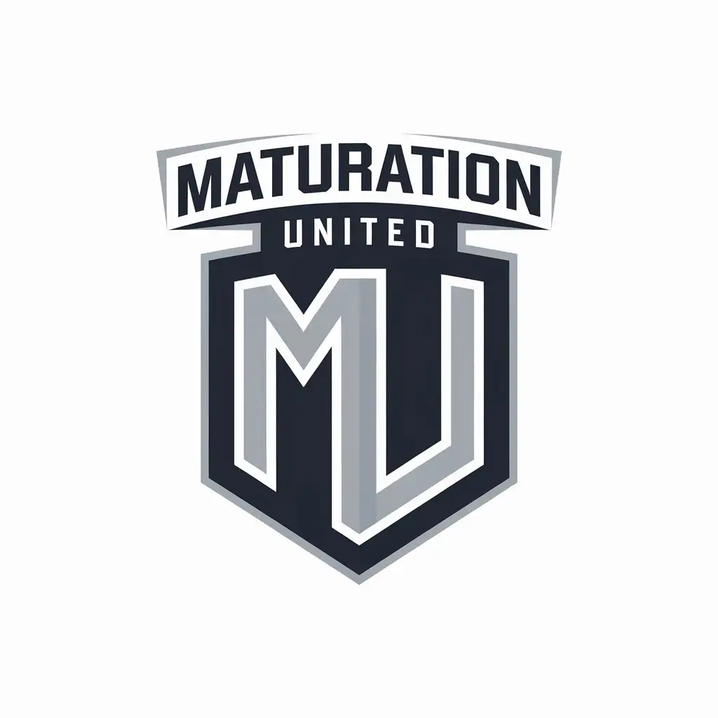 LOGO Design for Maturation United Shield Symbol with Moderate Style for Sports Fitness Industry