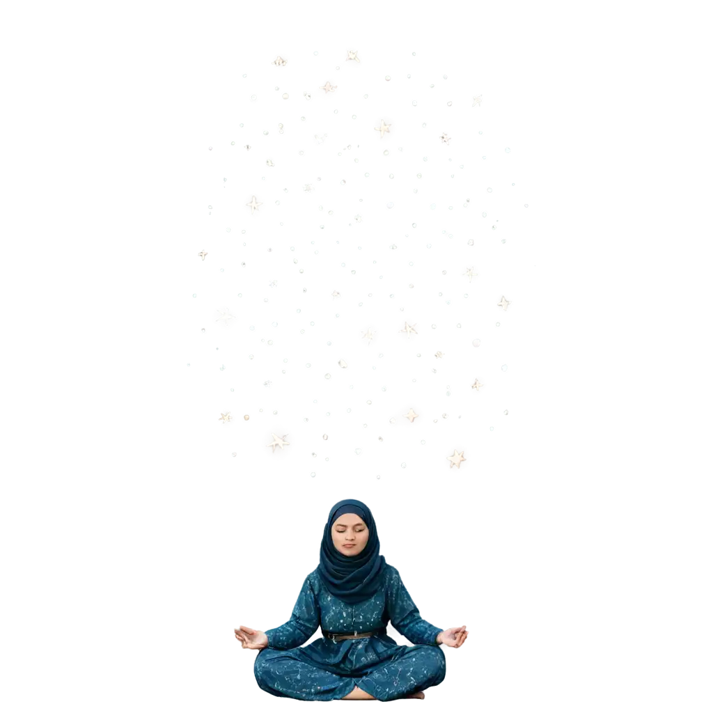 Tranquil-Meditation-in-Islamic-Wear-PNG-Ethereal-Garden-Geometric-Star-Patterns