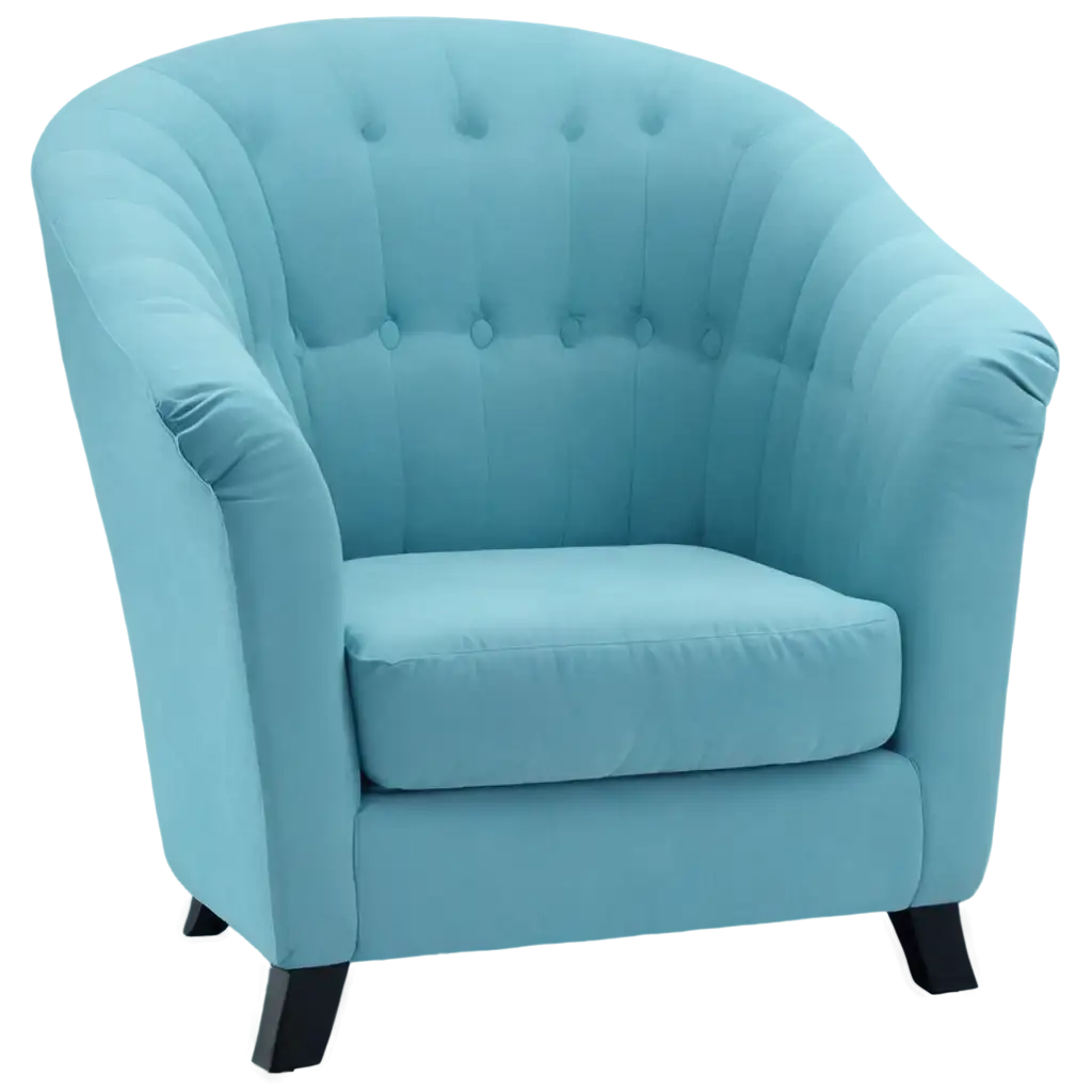 Sofa-Chair-with-Sky-Colour-PNG-A-Versatile-HighQuality-Image-for-Design-Projects