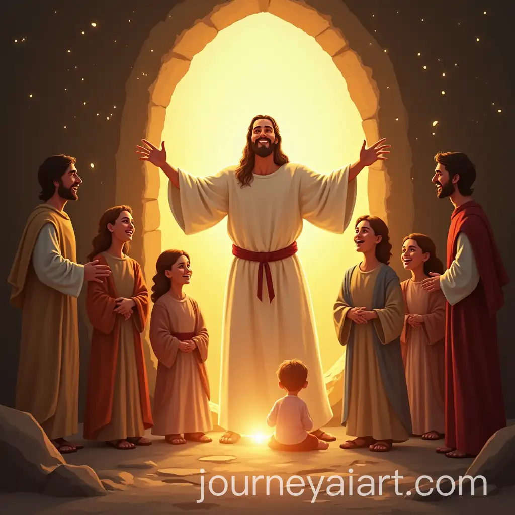 Easter-Celebration-with-Christ-the-Tomb-and-Joyful-Families-and-Clergy