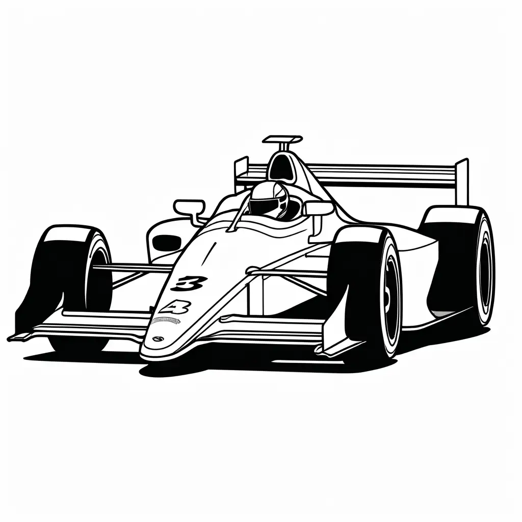 Race-Car-Coloring-Page-Simple-Line-Art-on-White-Background