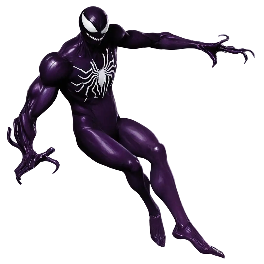 Purple-Symbiote-vs-Red-Symbiote-PNG-Image-HighQuality-Battle-Visuals