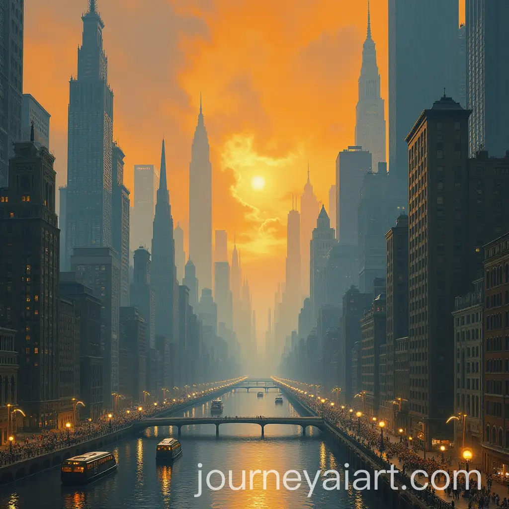 Spectacular-19th-Century-Metropolis-by-Maxfield-Parrish