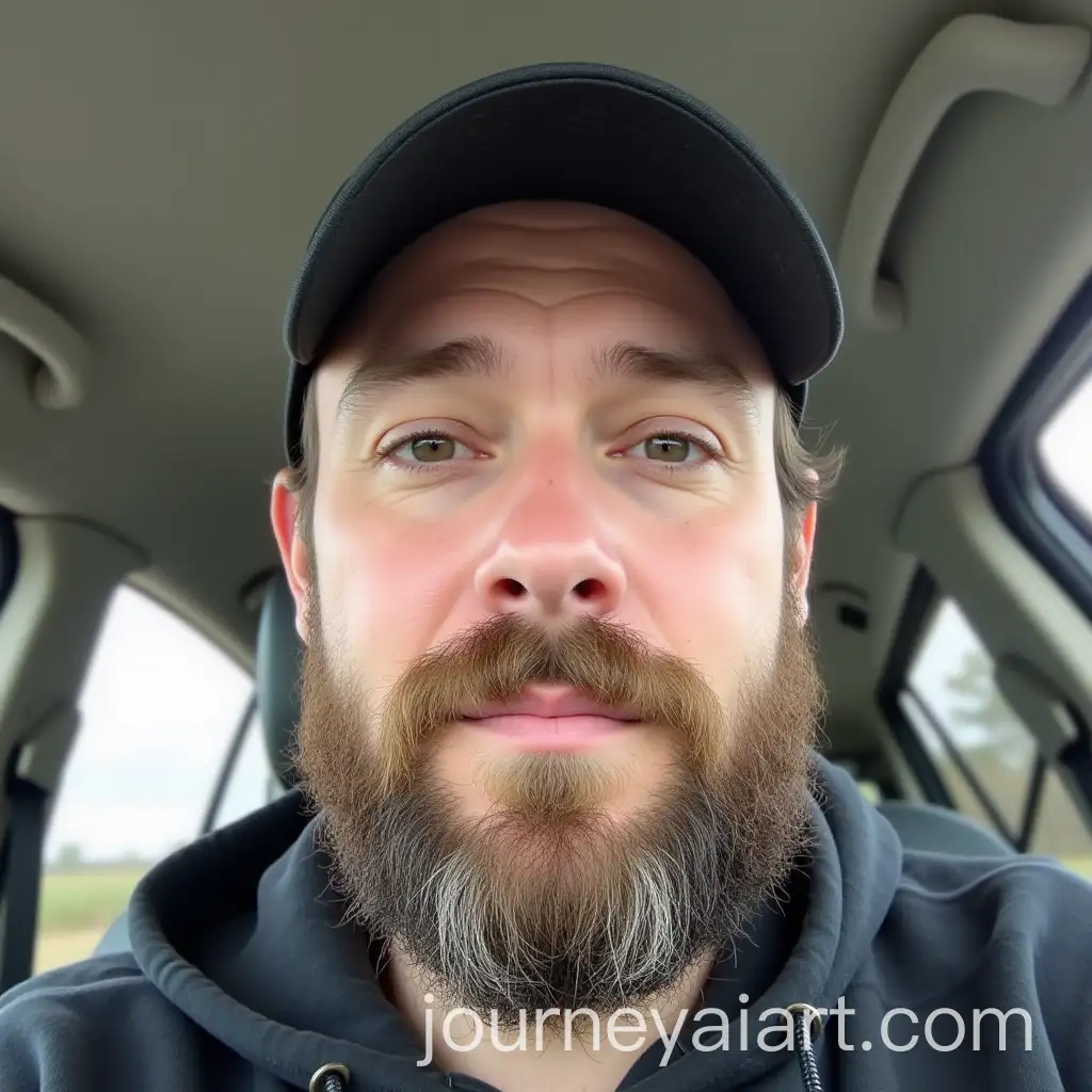 Selfie-of-a-30YearOldAI-Image-Prompt-Expansion-White-Man-with-Beard-and-Trucker-Hat-from-2015
