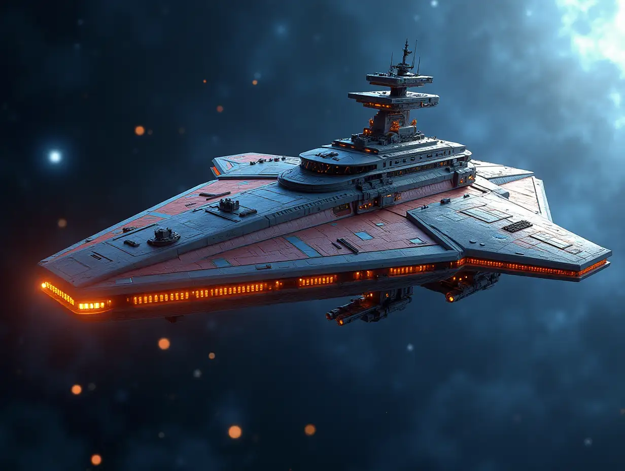 Create a beautiful spaceship