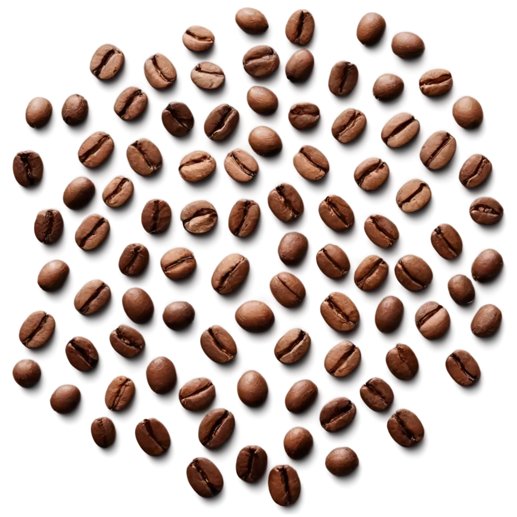 Coffee-Beans-PNG-Image-with-Shadow-Effect-for-Enhanced-Visual-Appeal