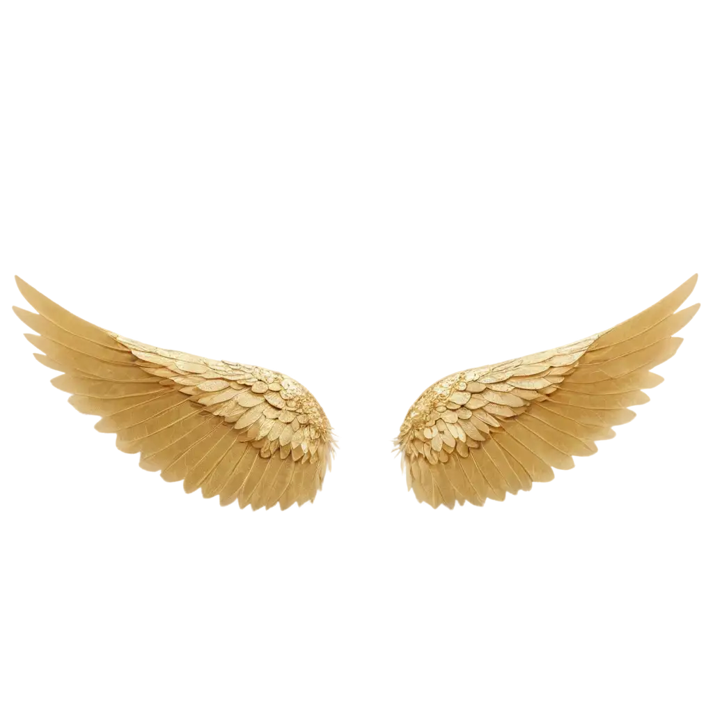 Gold-Transparent-Shiny-Glitter-Wings-Overlay-PNG-Image-Enhance-Your-Photoshoots-with-Sparkling-Elegance