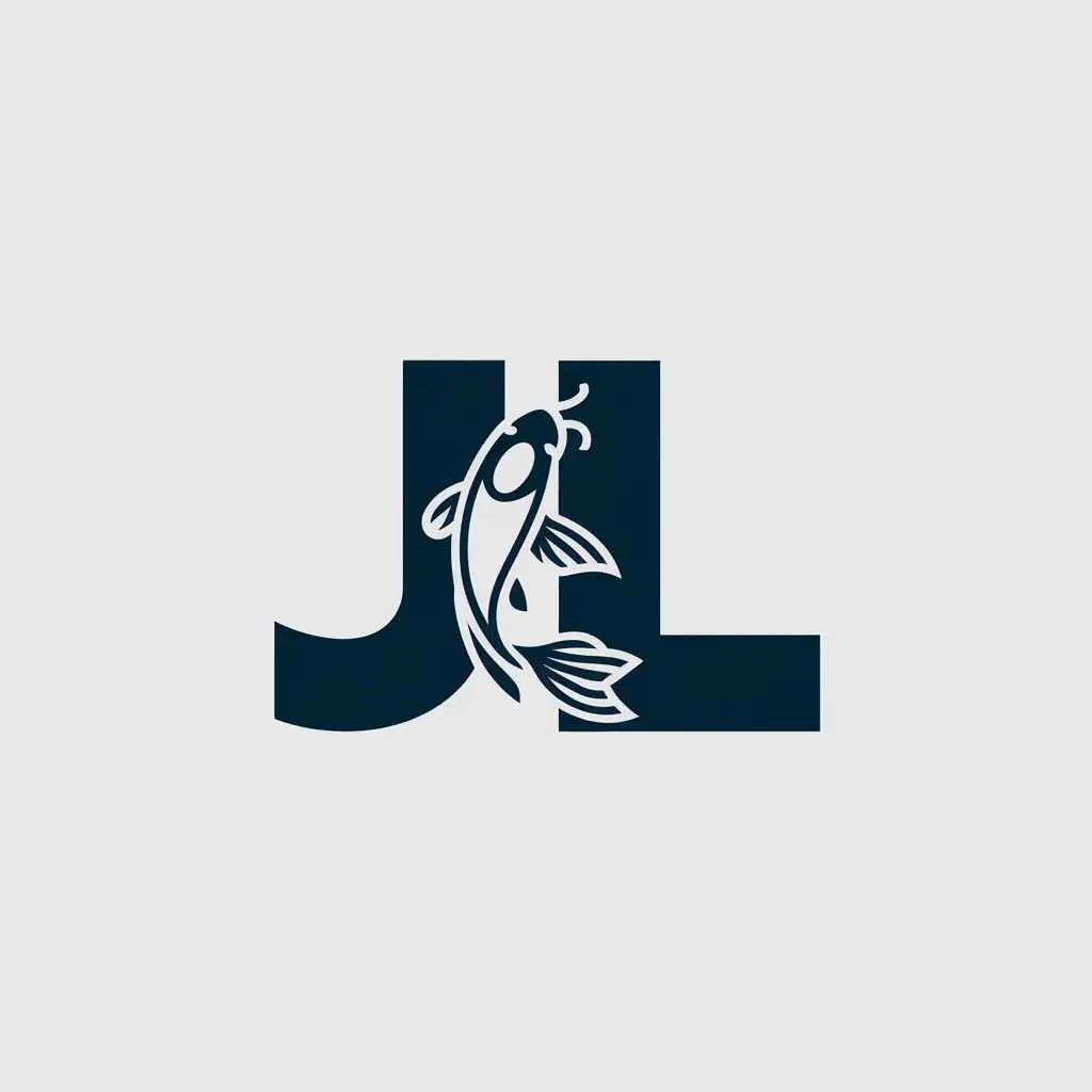 LOGO-Design-For-JL-Minimalistic-Koi-Symbol-for-Technology-Industry