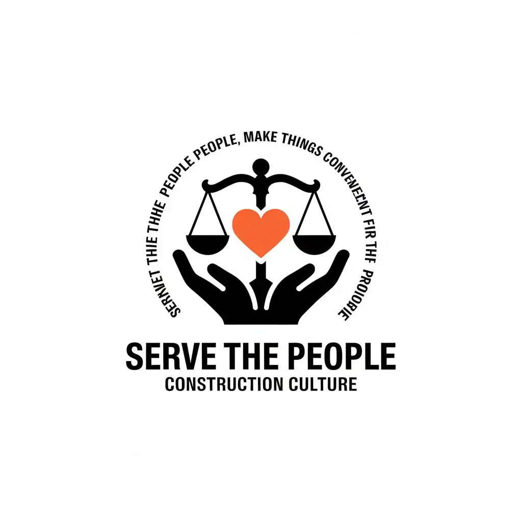 LOGO-Design-for-Party-Construction-Culture-Heartfelt-Service-Emblem-with-Hands-and-Scale