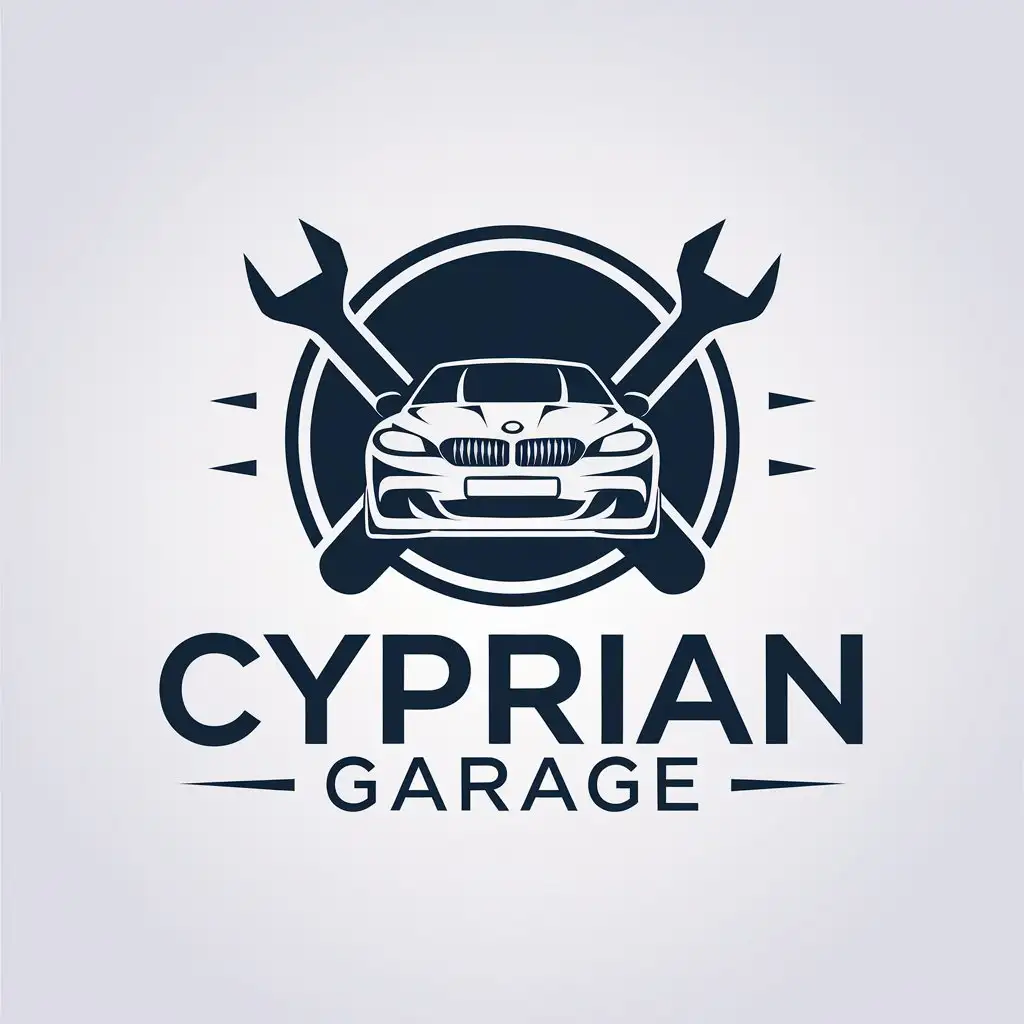 LOGO Design for Cyprian Garage Minimalistic Car Tuning Theme for Automotive Industry