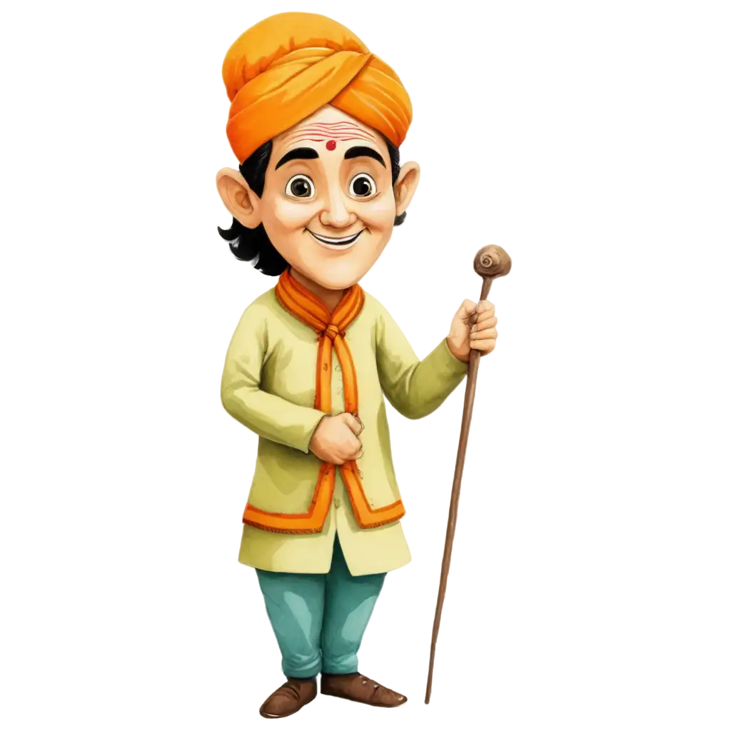 Pandit-Ji-Cartoon-PNG-HighQuality-Image-for-Creative-and-Cultural-Projects