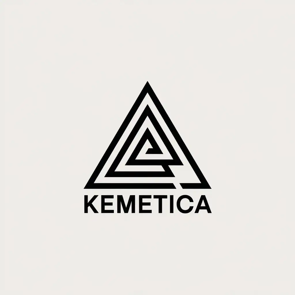 LOGO Design for KEMETICA Nested Impossible Triangle Vector Logo