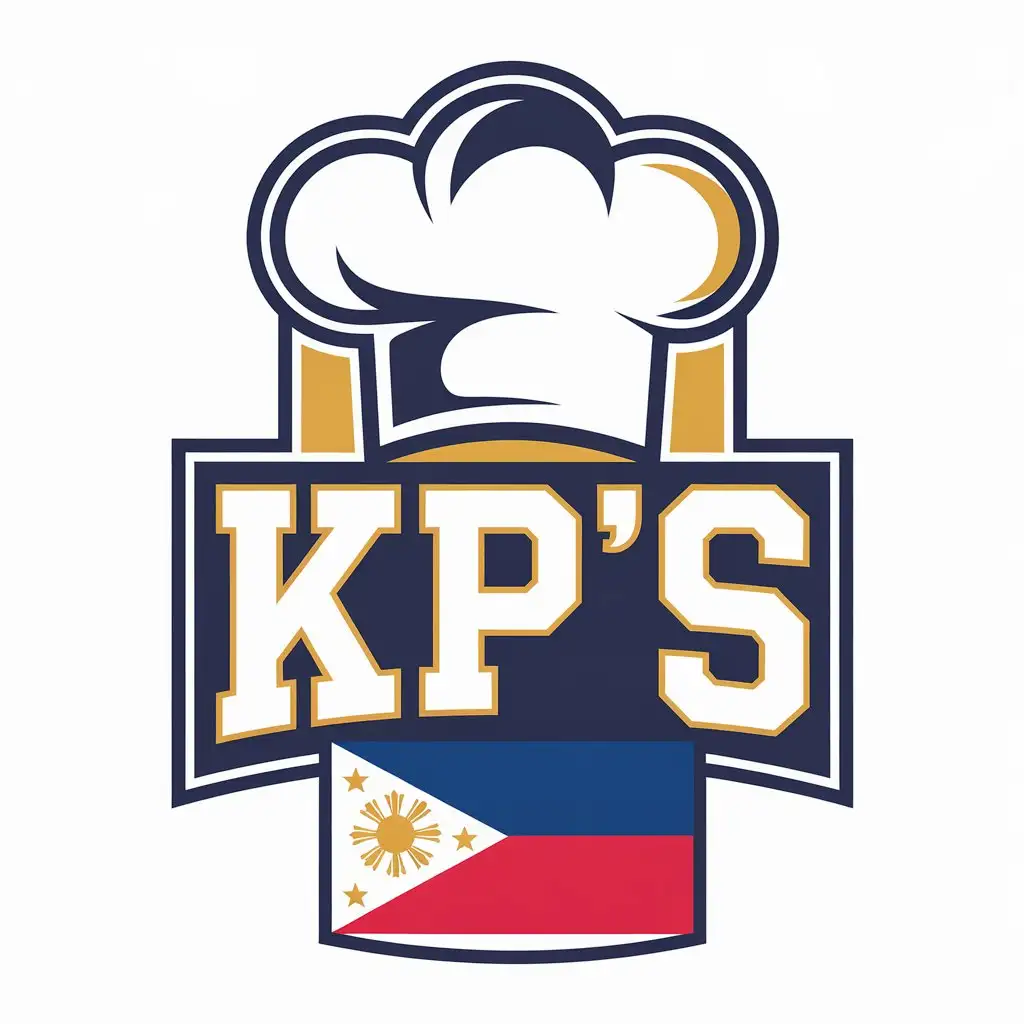 LOGO Design for KPs Chef Philippine Flag Inspired for Religious Industry with Clear Background