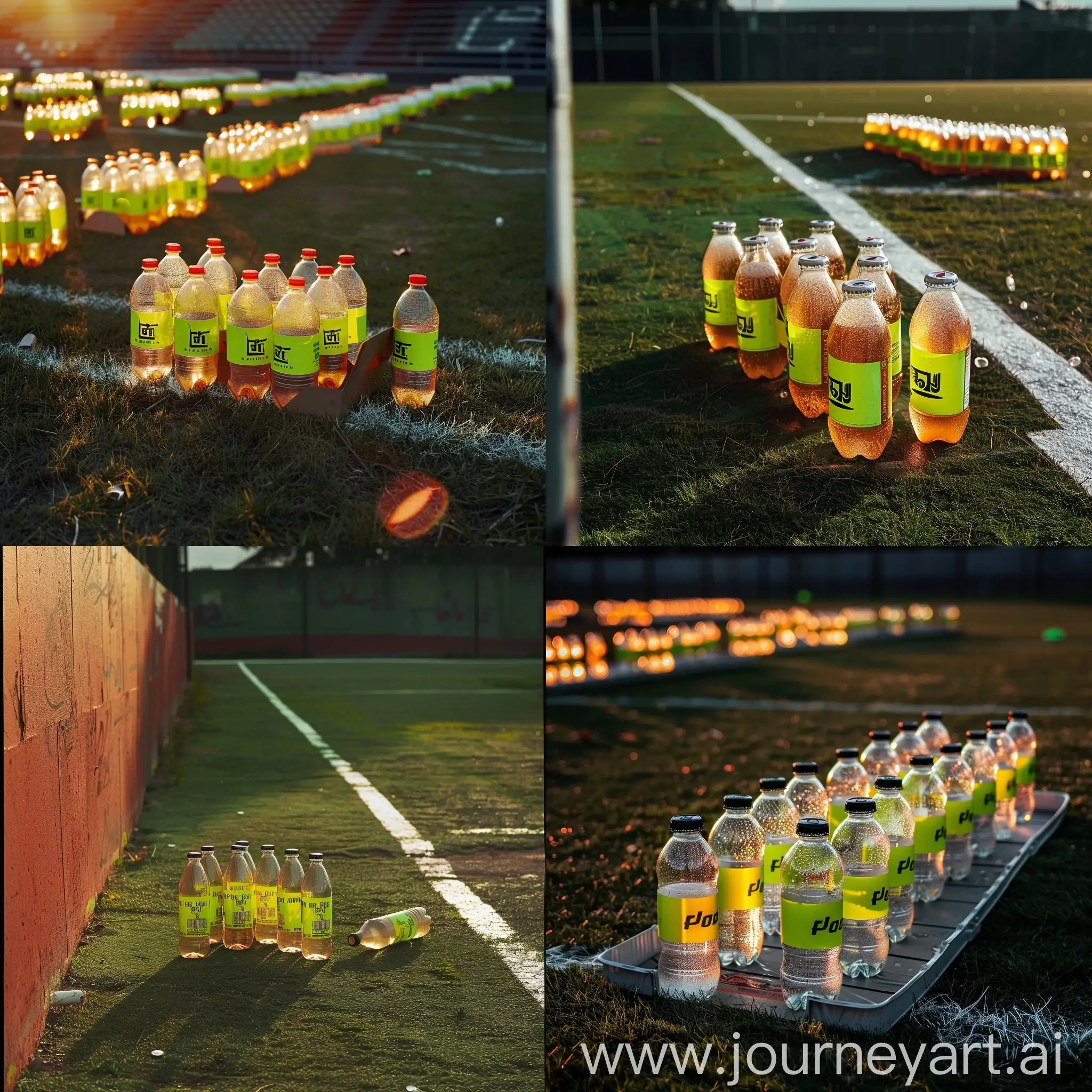 Evening-Picnic-with-Unlabeled-Soda-Bottles