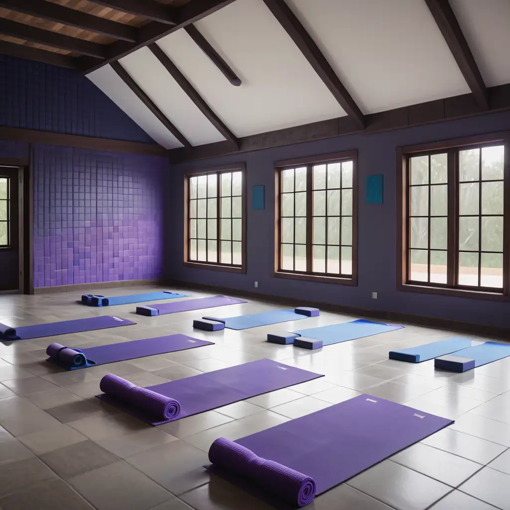 Spacious-Yoga-Studio-with-Natural-Light-and-Yoga-Equipment