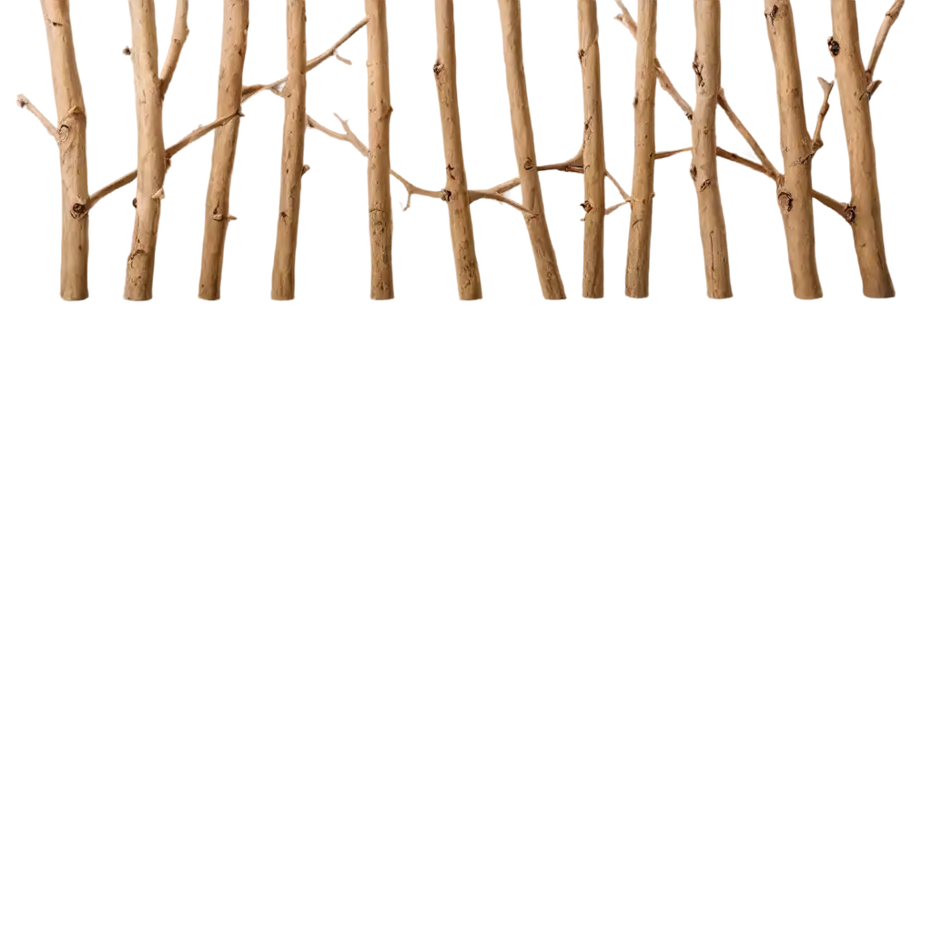 Dry-Raw-Wooden-Branch-Fence-PNG-HighQuality-Transparent-Image-for-Versatile-Use