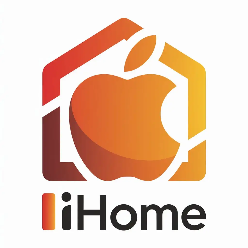 LOGO-Design-for-iHome-Modern-Apple-Symbol-in-Vector-Format