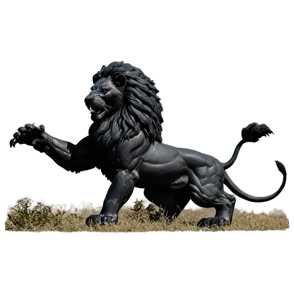 Majestic-Black-Lion-in-War-Field-HighQuality-PNG-for-Stunning-Visuals