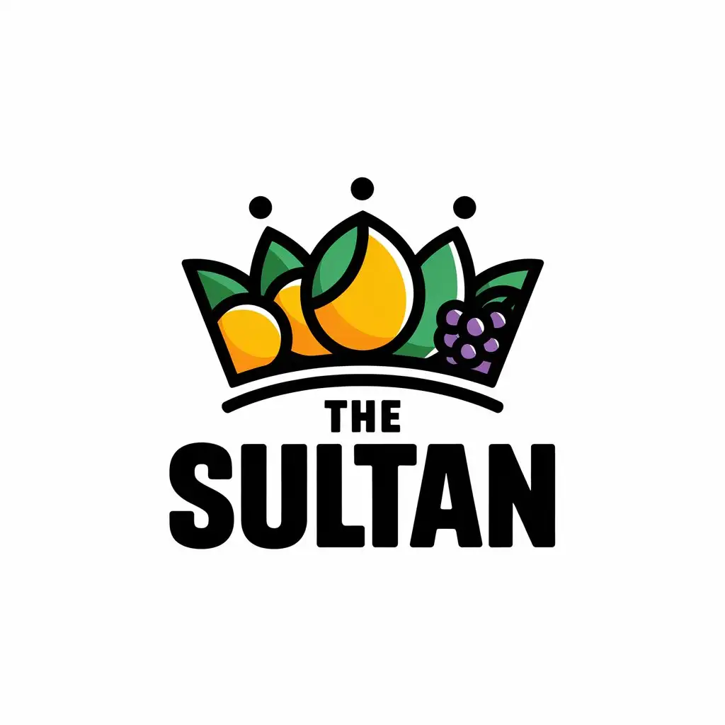 LOGO-Design-For-The-Sultan-Fresh-Fruit-Theme-for-Juices-Industry