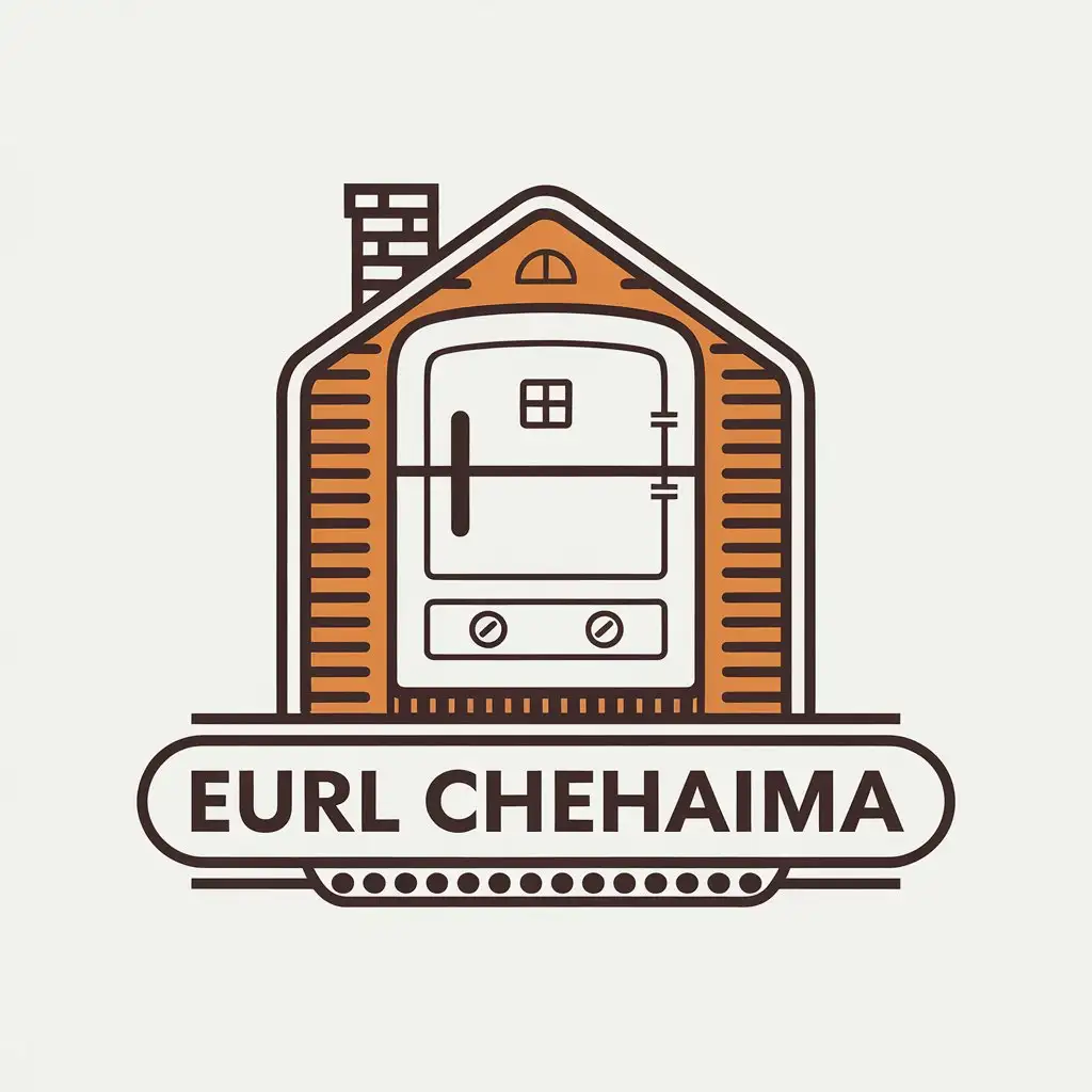 a vector logo design,with the text "EURL CHEHAIMA", main symbol:household appliances,Moderate,clear background