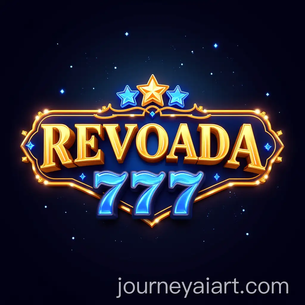 Luxurious-3D-Casino-Logo-REVOADA-7777-with-Cosmic-Details