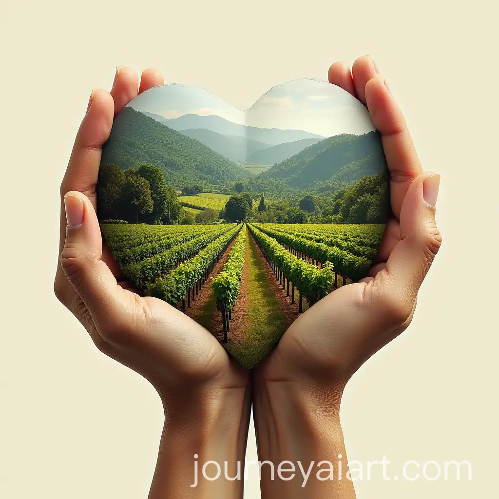 Hands-Holding-Vineyard-Landscape-with-Lush-Greenery-and-Rolling-Hills
