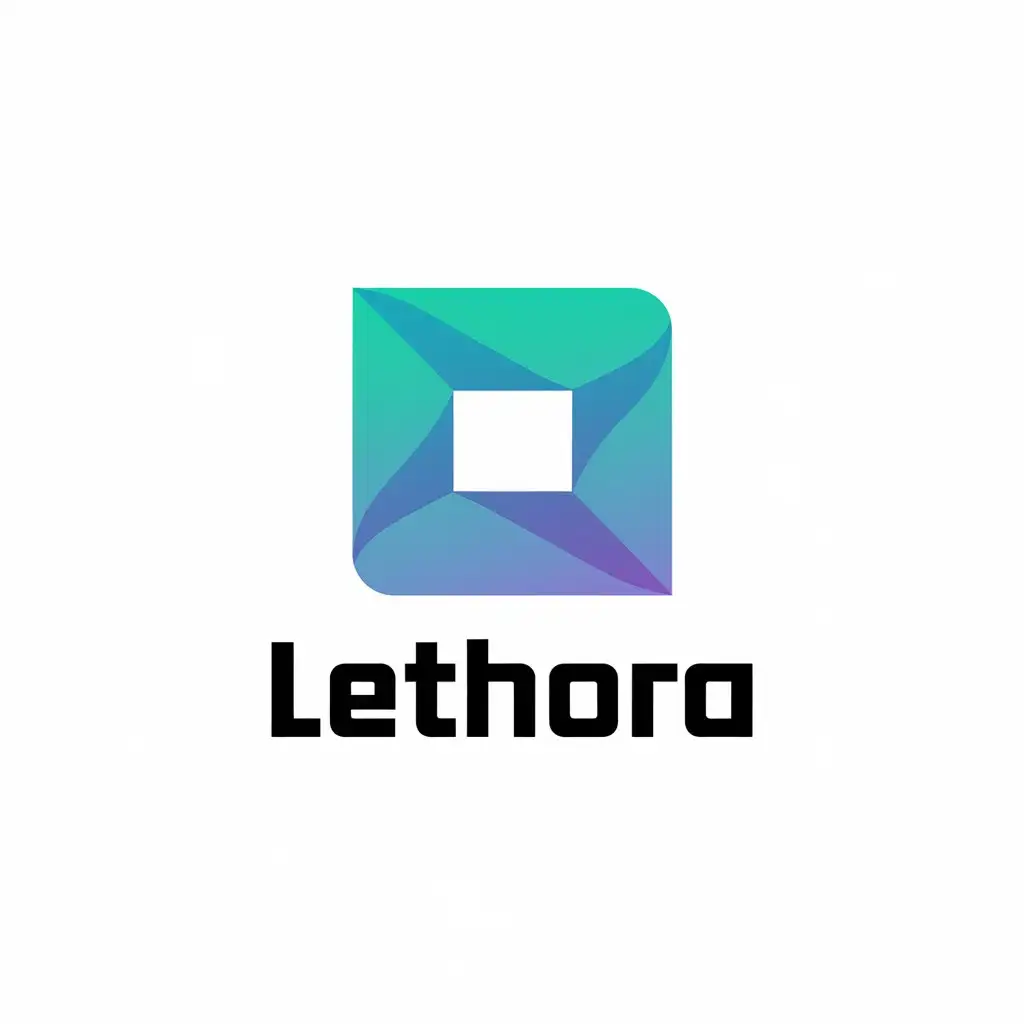 LOGO Design for Lethora Square Symbol with Clean and Modern Style for Internet Industry