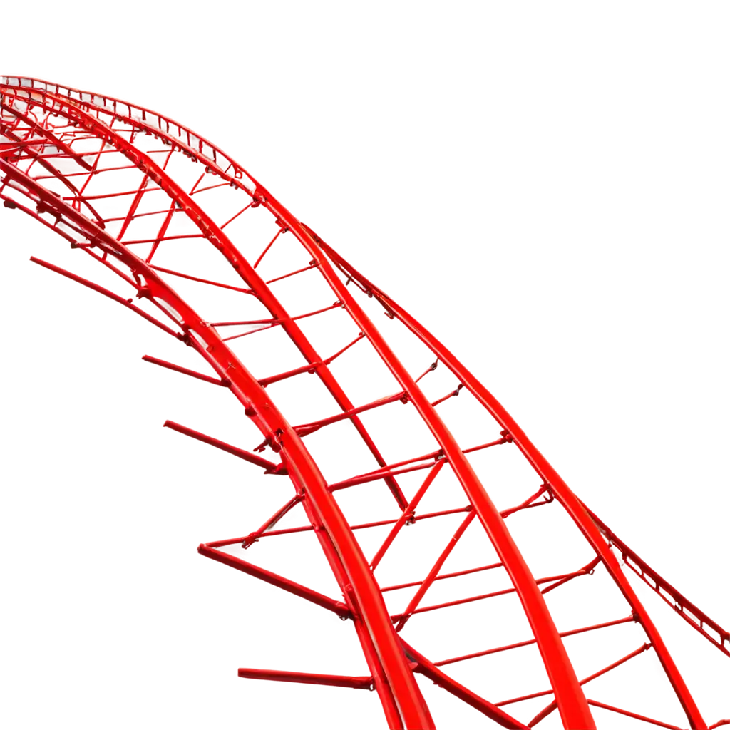 Stunning-Red-RollerCoaster-Rails-PNG-HighQuality-Amusement-Park-Visuals