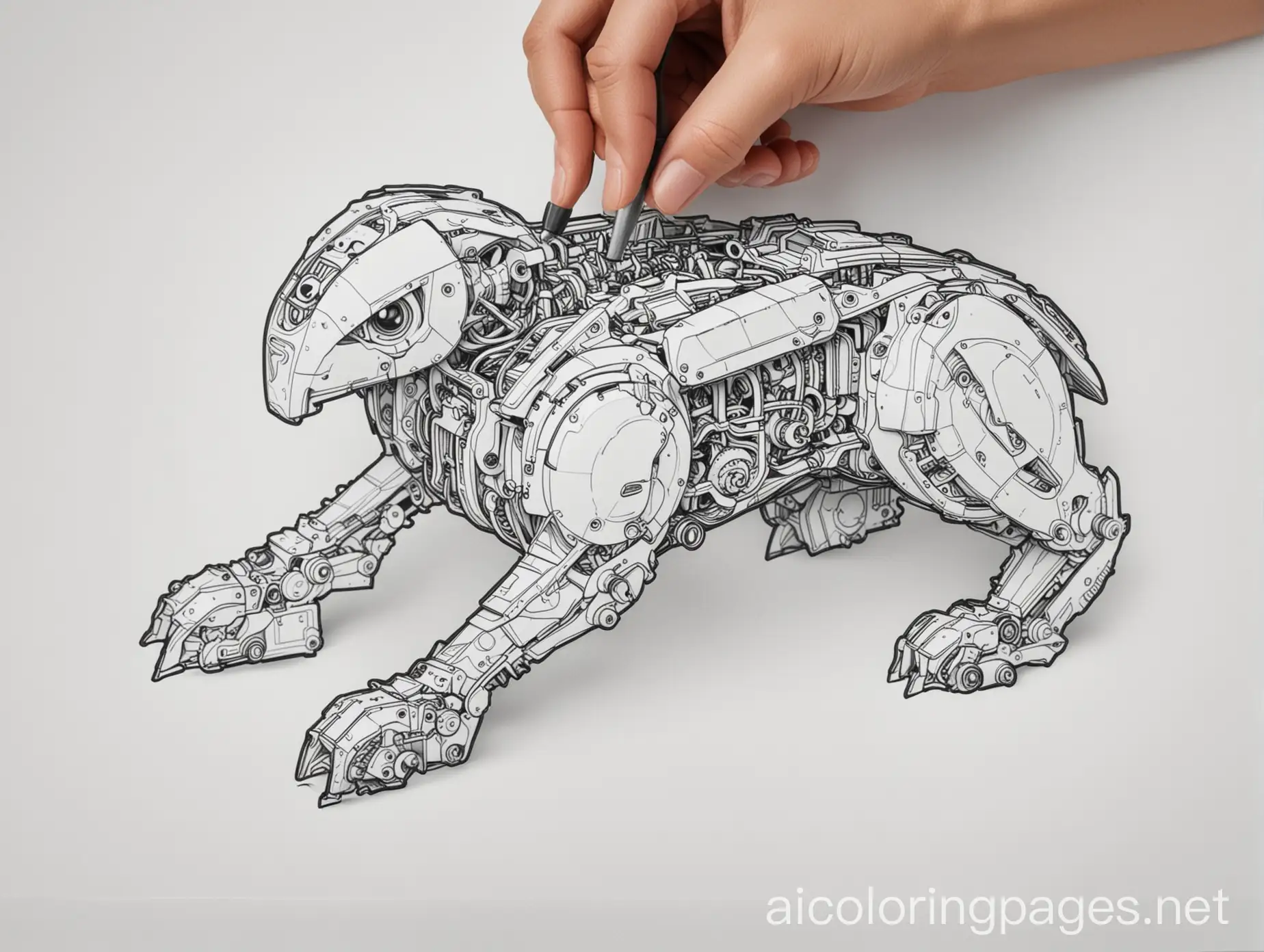 Mechanical-Pet-Coloring-Page-for-Kids