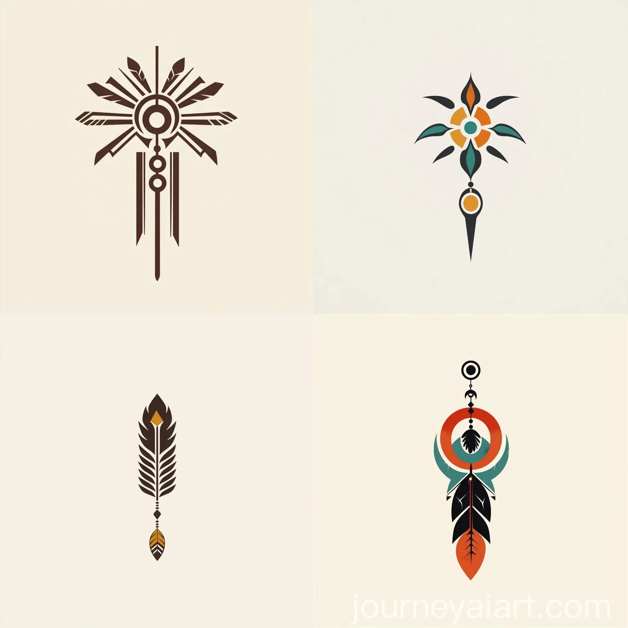 Handmade-Native-American-Jewelry-Logo-Design-with-Earthy-Southwestern-Style