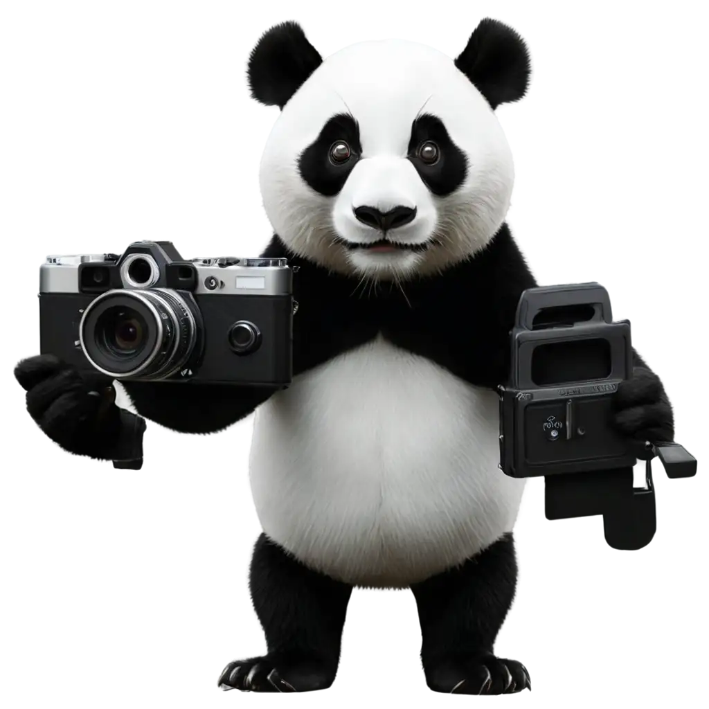 Panda-Vector-Holding-Camera-PNG-Image-for-Creative-Design-Projects