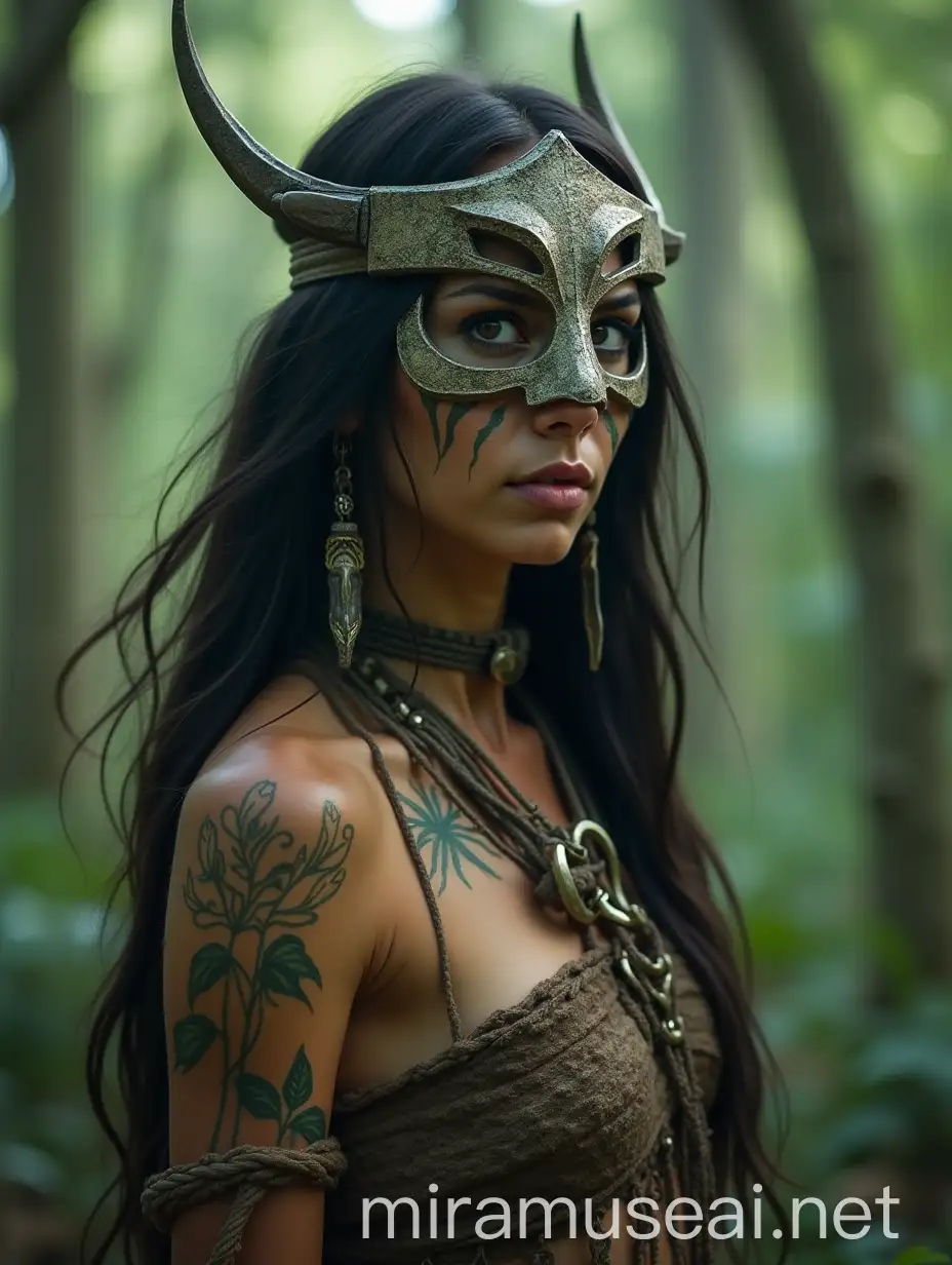 Enchanted Forest Native American Warrior Shaman