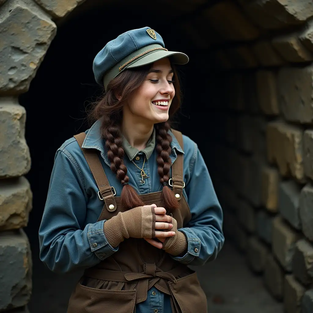 Hard-working miner trapped at the bottom of the mine by a Caven. She is saved by a blue cap. Who interests her with a little baby girl.Folk, Shanty, Female vocals, Celtic.