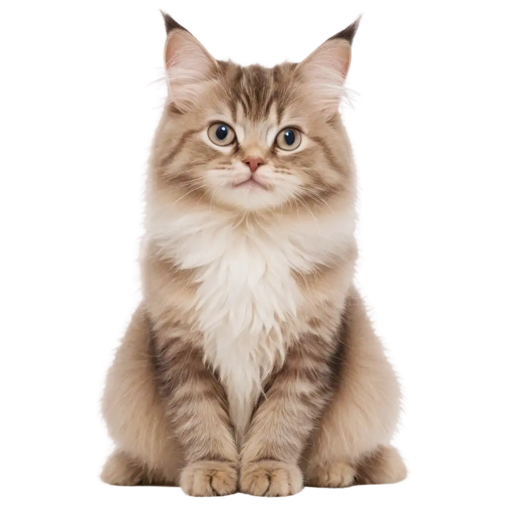 Small-Fluffy-Cat-PNG-Image-Capturing-the-Charm-of-a-Koshkina-Pushistaya