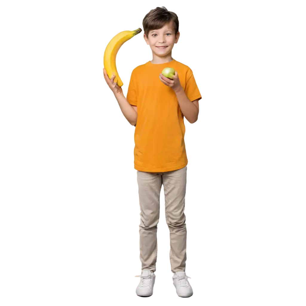 PNG-Image-Boy-Holding-Apple-and-Banana-Creative-Concept-Illustration