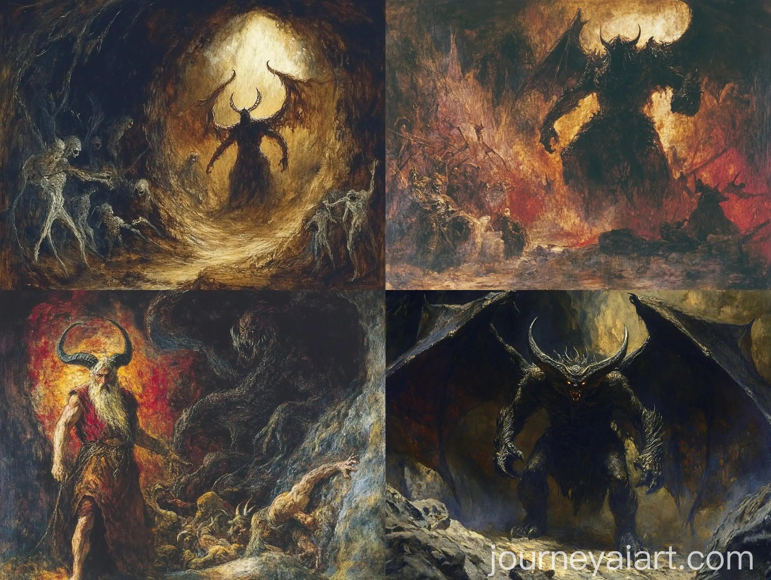 Ahriman-Emerges-from-Dark-Abyss-Surrounded-by-Demonic-Entities