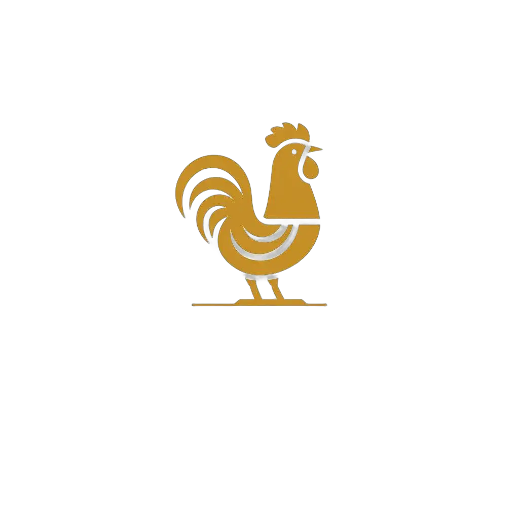 LOGO-Design-for-Golden-Chicken-Rooster-in-Golden-Hue