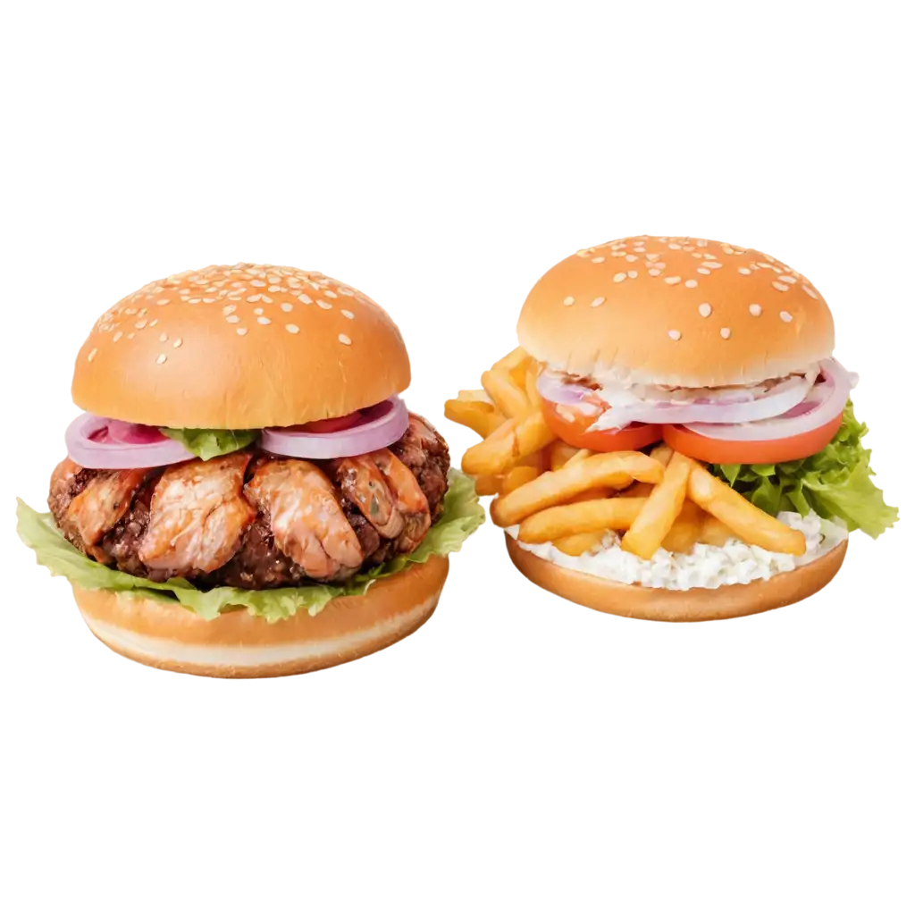 Delicious-Burger-and-ShrSEO-PNG-Image-Analysisimp-Salad-Meal-in-PNG-Format-HighQuality-Food-Visuals-for-Your-Projects