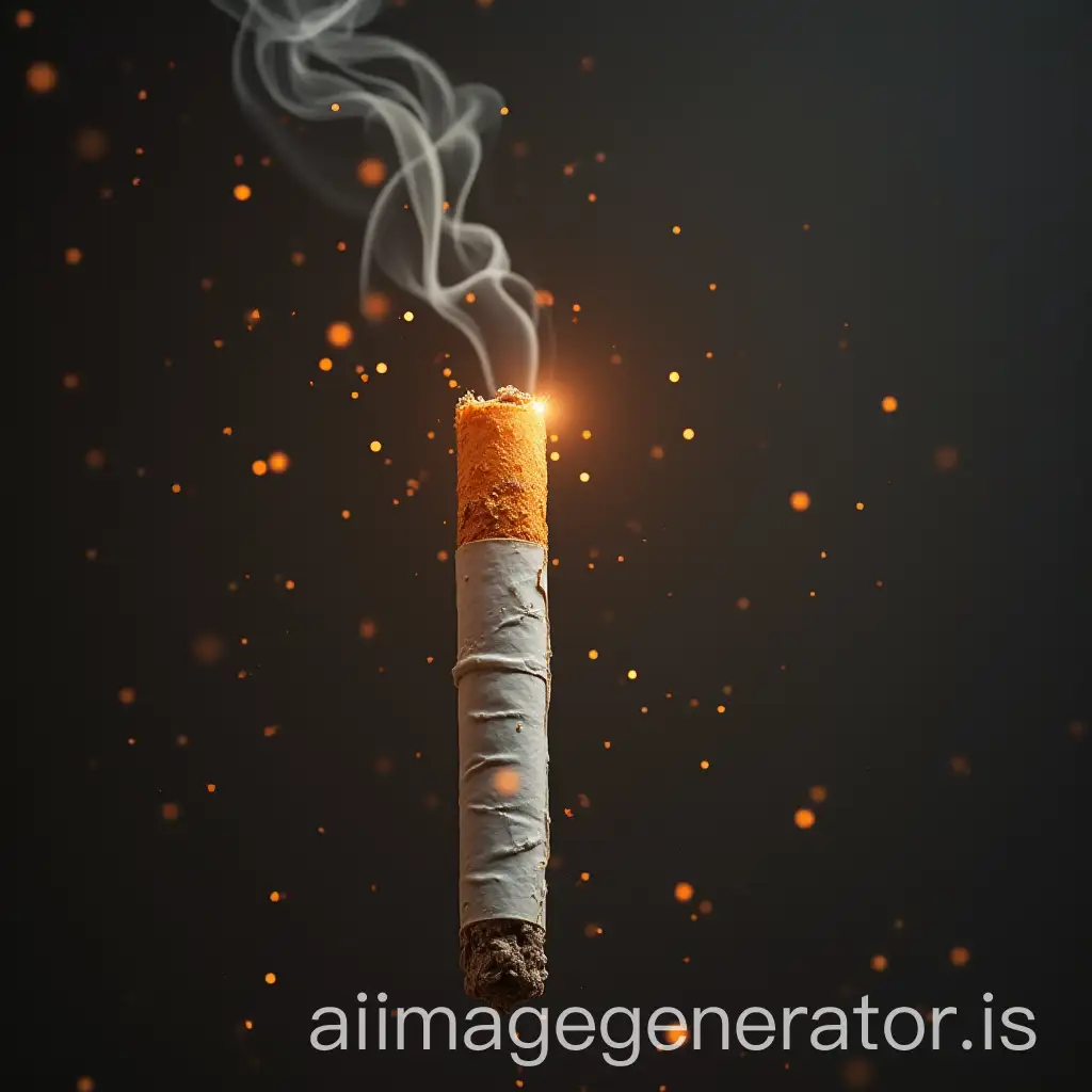 Image-Shaped-Like-a-Cigarette-with-Abstract-Elements