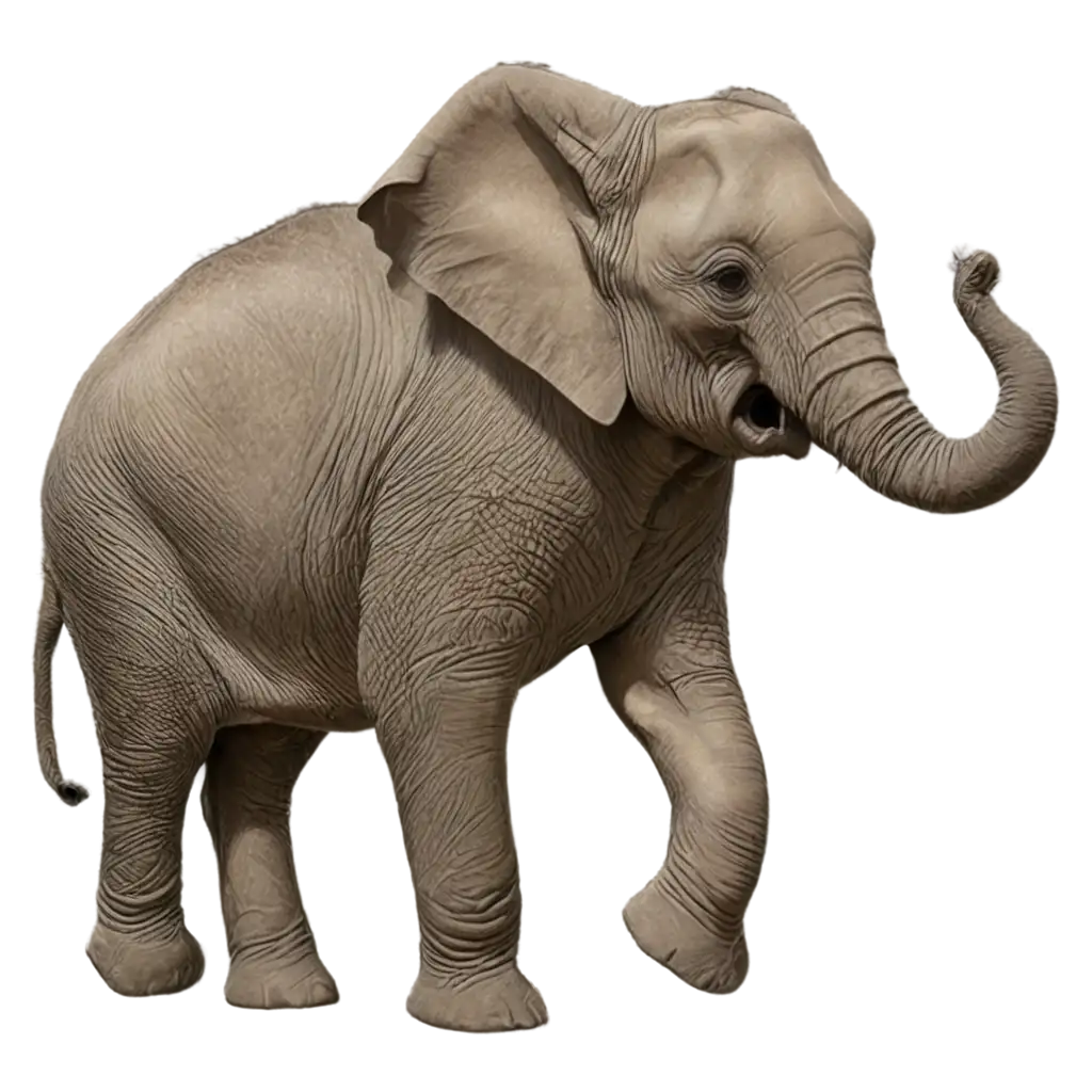 HighQuality-PNG-Image-of-a-FastRunning-Elephant-Artistic-Creation-for-Online-Use