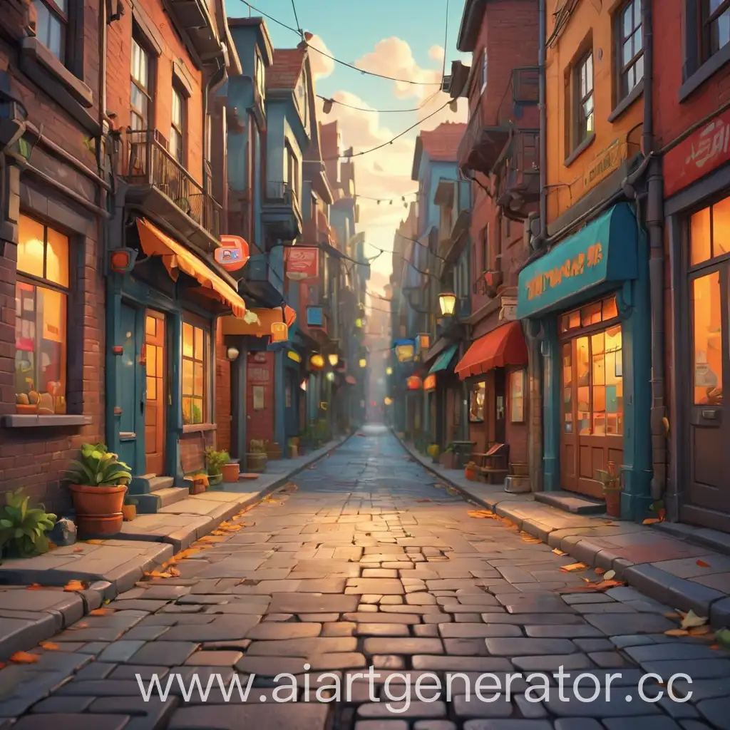 3D-Cartoon-Bright-Street-Interior-with-Colorful-Background