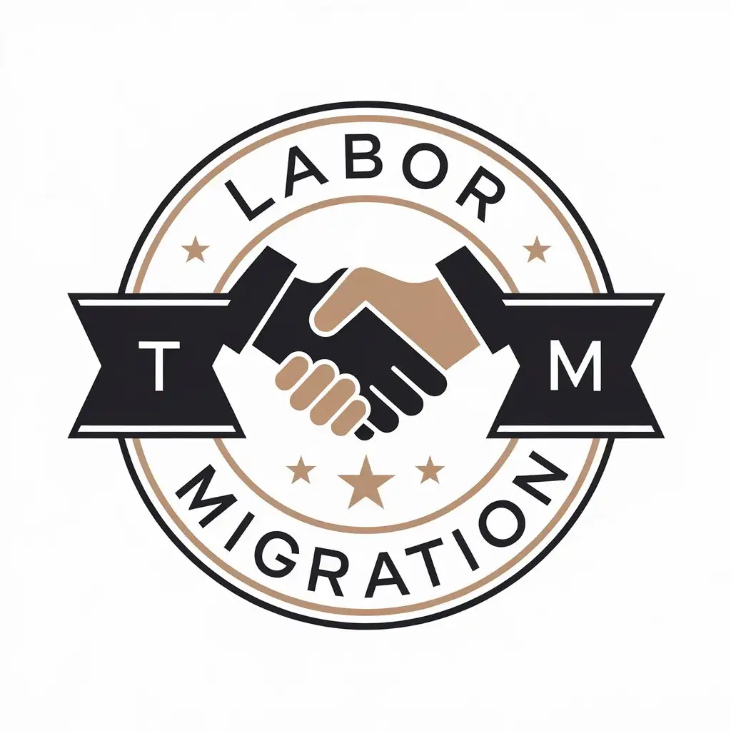 LOGO-Design-for-Labor-Migration-Handshake-and-Letters-TM-in-Legal-Industry