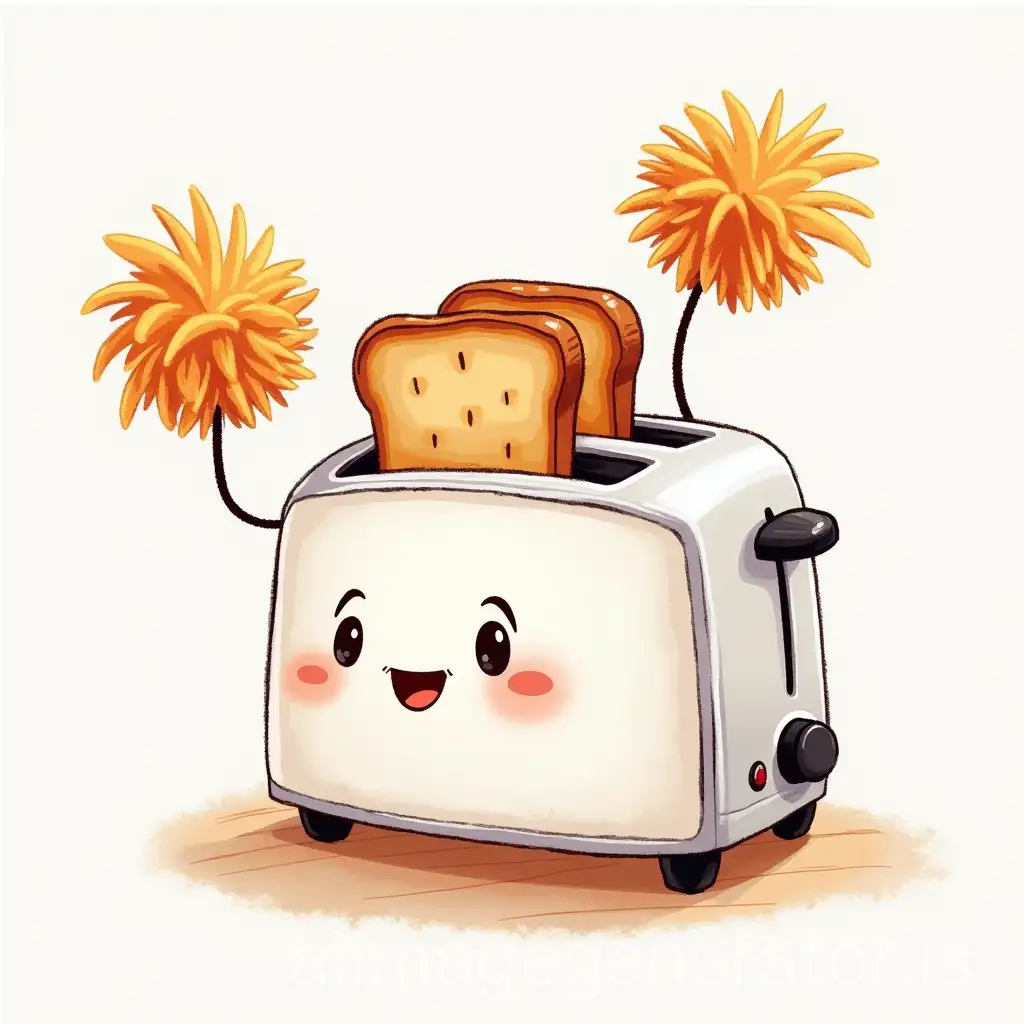 Toaster-with-Cheerleader-Pom-Poms-in-a-Fun-and-Whimsical-Style