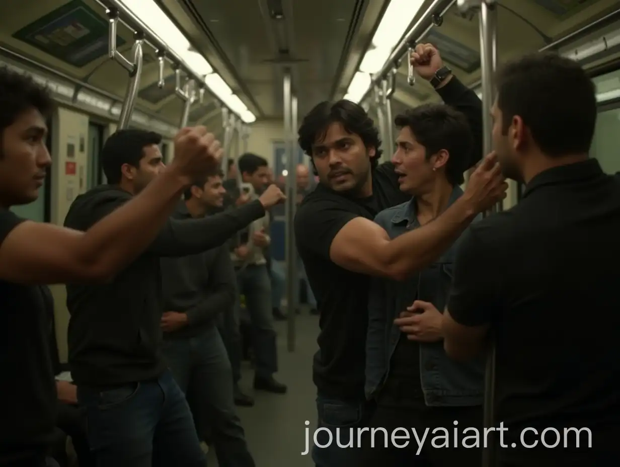 Arjun-Battling-Gangsters-in-a-Moving-Metro-Train-with-Dia-Watching