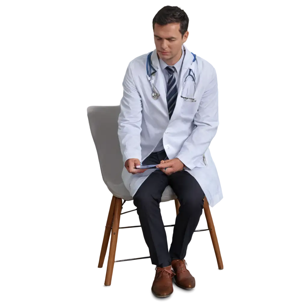 Professional-Male-Doctor-Sitting-in-Office-PNG-Image