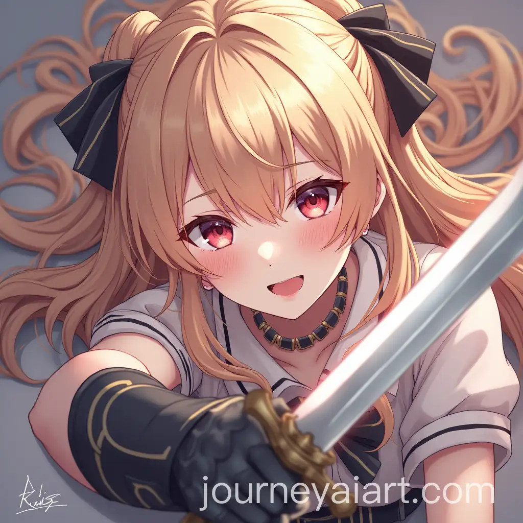 Anime-Girl-with-Gauntlet-Holding-Sword-in-Dramatic-Pose