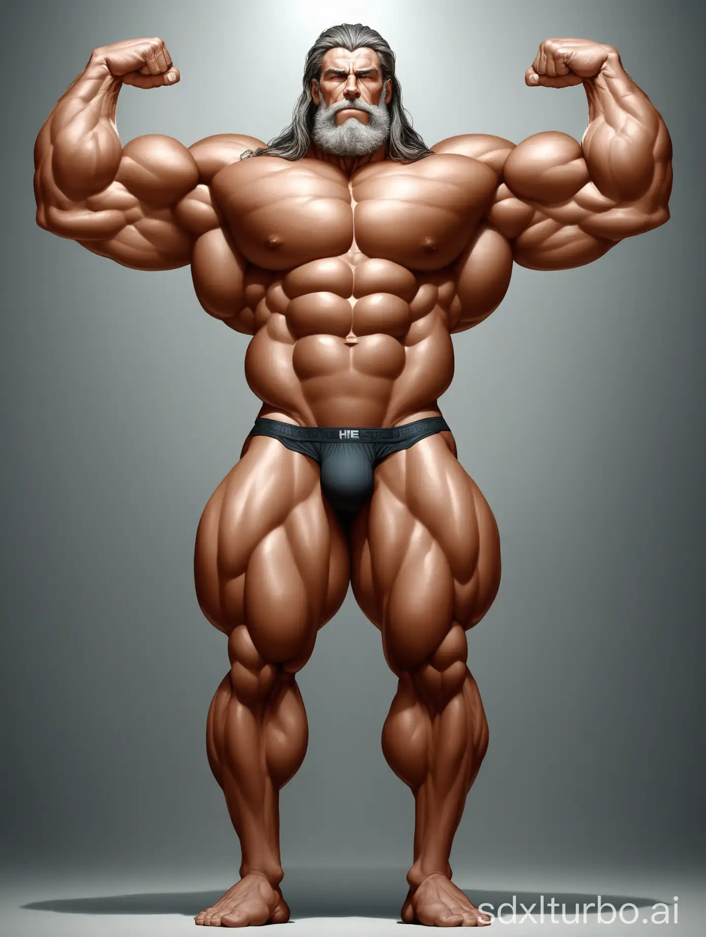 Huge-and-Muscular-Elderly-Man-Showing-Massive-Biceps