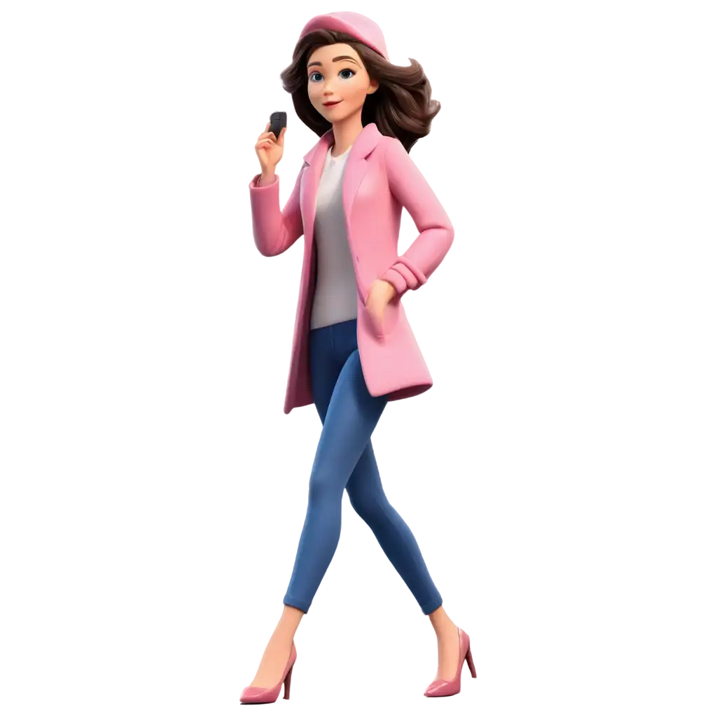 Animated-Lady-with-Pink-Coat-PNG-Image-Stunning-Visuals-for-Creative-Projects